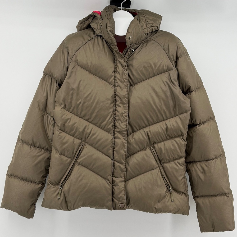 Vtg Y2K Nike Olive Green Down Feather Puffer Jacket Girls XL (16-18) Winter